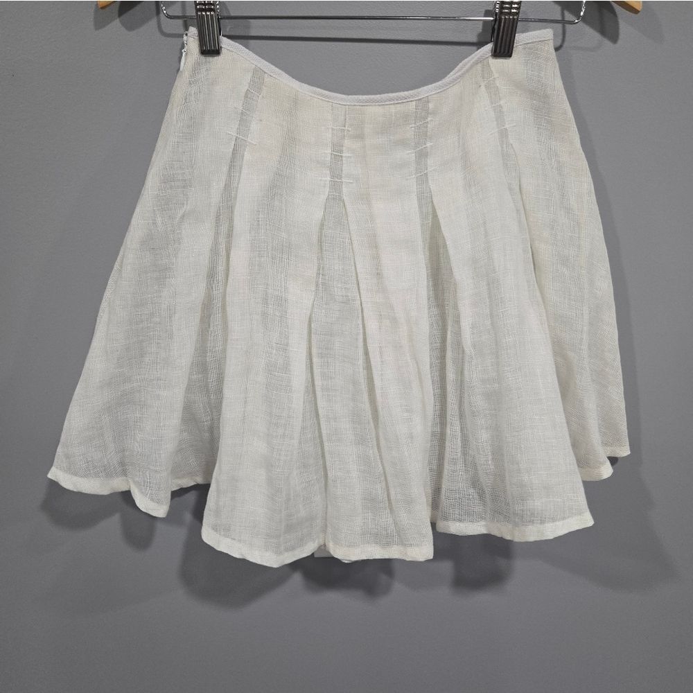 🐢 Fendi Linen Skirt Size 8. Like New! Guaranteed Authentic!! - Picture 14 of 16